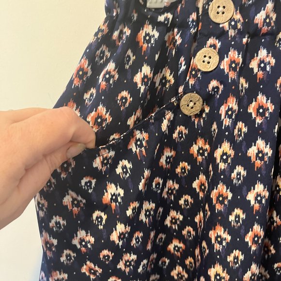 MAURICES | Women's Patterned Skirt Blue Size Medium - Picture 4 of 9